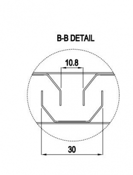 Prallabscheider / Prallfilter Lamellenfilter 500x350x20B