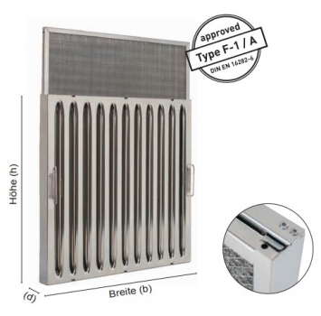Kombifilter Flammschutzfilter 250x500x35 mm